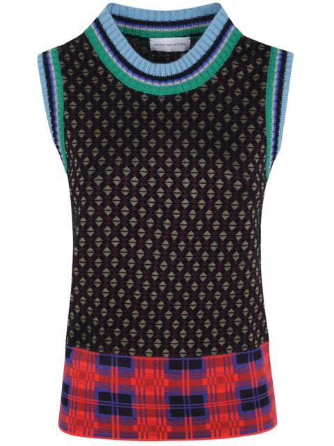 Dries Van Noten Top Wool Canvas "Temi"