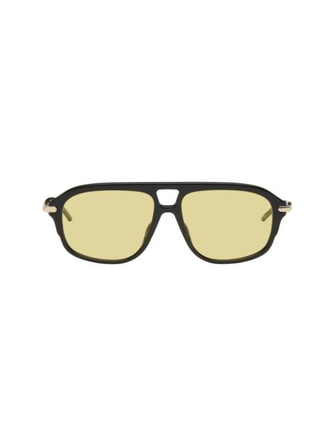 Givenchy Black GV One Aviator Sunglasses