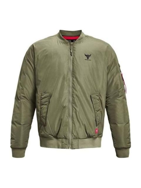 Under Armour Under Armour Project Rock Insulated Bomber Jacket 'Military Green' 1374425-346