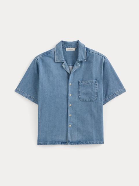 EVERLANE LIGHTWEIGHT DENIM RESORT SHIRT