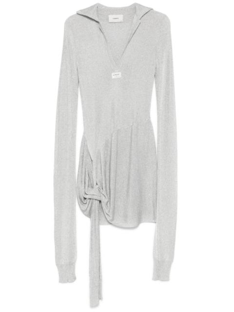 COPERNI knotted long-sleeve mini dress