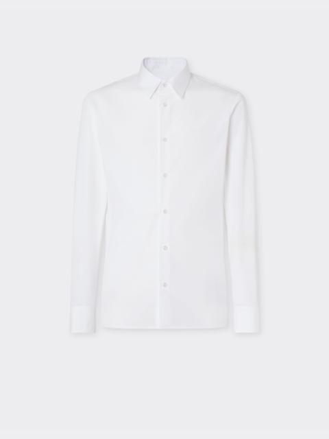 Ferrari Poplin shirt with embroidered Ferrari logo