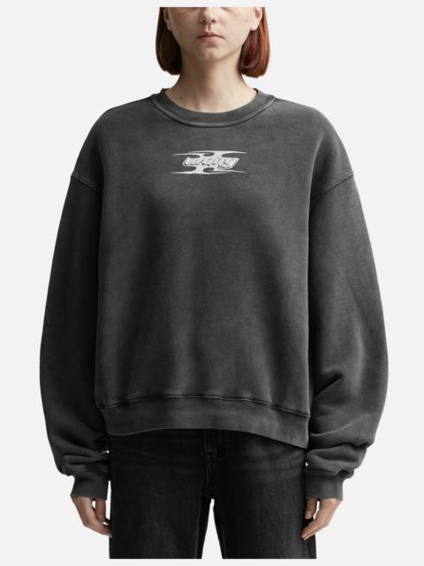 alexanderwang.t BLADE LOGO-EMBOSSED SWEATSHIRT