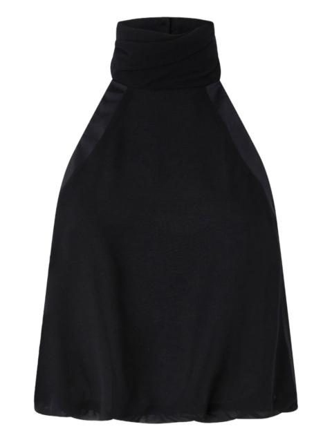 PINKO halter-neck satin top