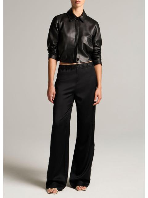 Vince Mid-Rise Lace-Trim Pull-On Pant