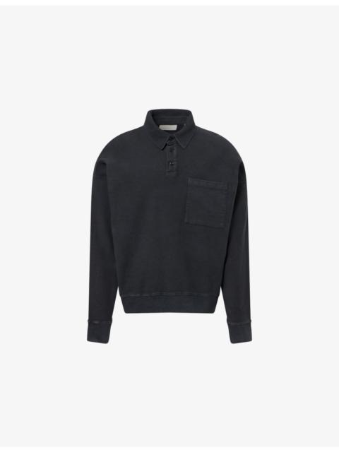 Citizens of Humanity Rugby Long-Sleeve Cotton-Jersey Polo Top