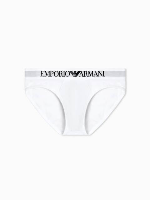 EMPORIO ARMANI Basic briefs with logo waistband