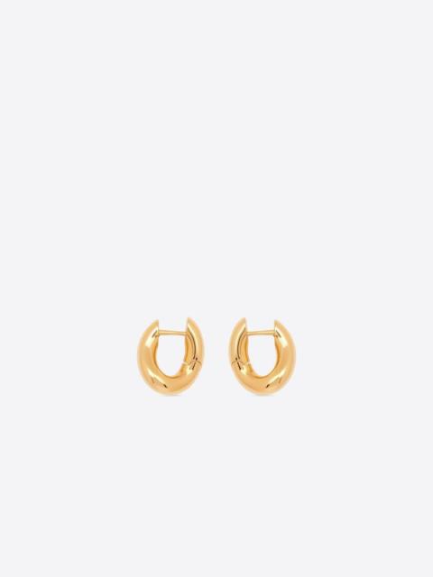 BALENCIAGA Women's Loop Xxs Earrings in Gold