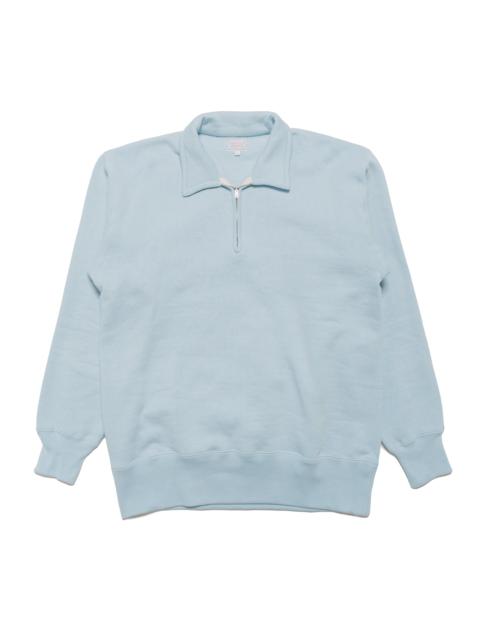 The Real McCoys The Real McCoy’s MC24115 10 Oz. Loopwheel 1/4 Zip Sweatshirt Saxe