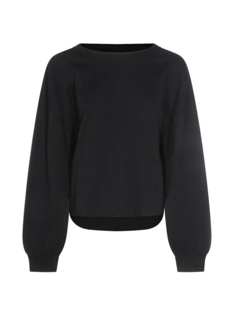 thom/krom cuffed cropped sweatshirt