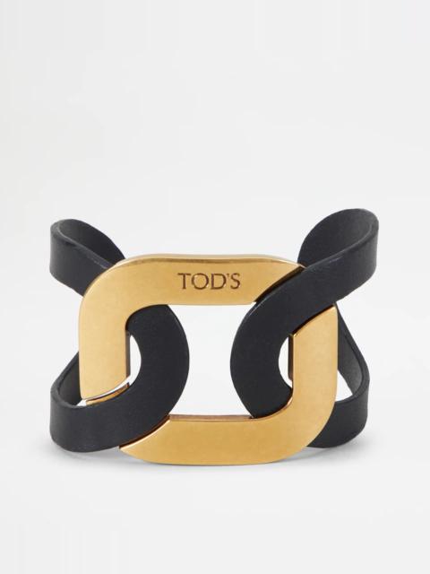 Tod's CHAIN BRACELET - GOLD, BLACK