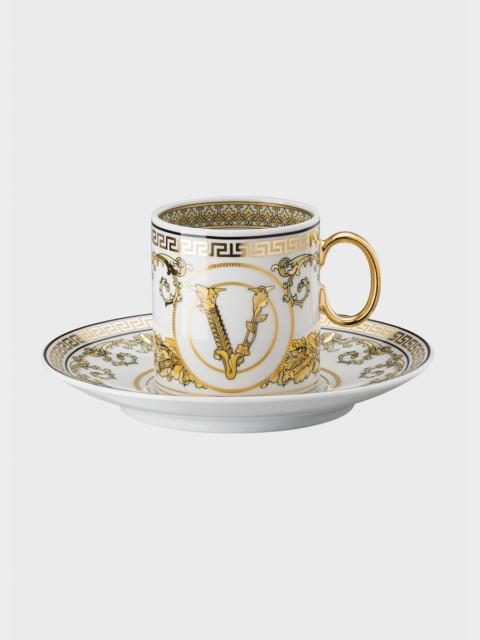 VERSACE Virtus Gala White AD Cup & Saucer