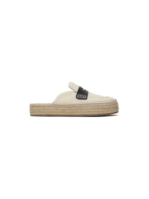 Beige Platform Espadrilles