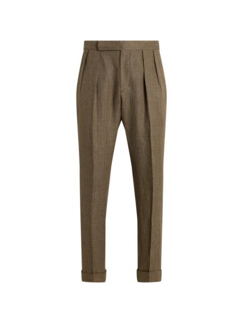 Polo Ralph Lauren Glen-plaid pleated trousers