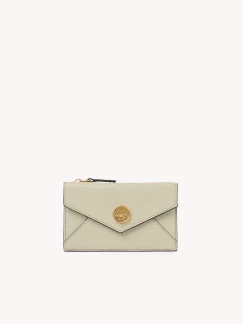 Chloé SMALL ENVELOPE PURSE WITH CARD SLOTS IN GRAINED LEATHER