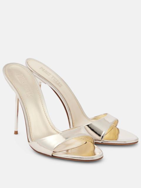 PARIS TEXAS Mirrored leather sandals