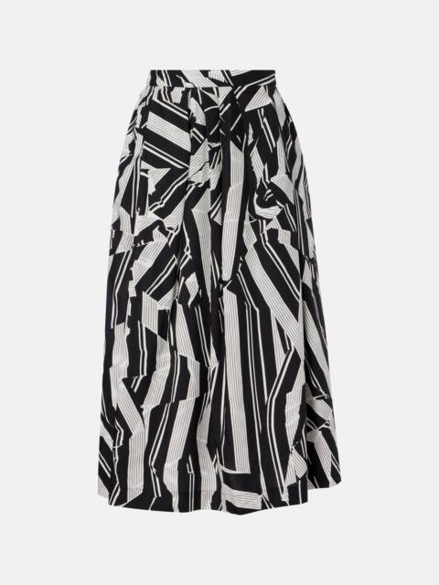 Dries Van Noten Printed cotton midi skirt