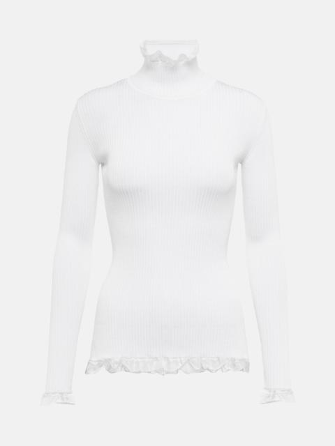 Alaïa Frill-trimmed sweater