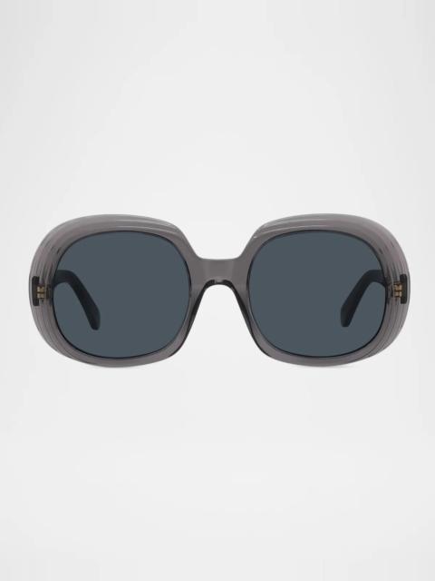 Loewe Anagram 54MM Round Sunglasses