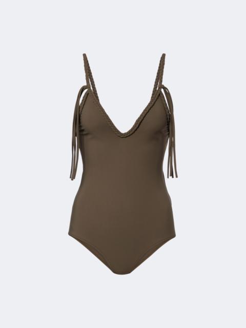 Bottega Veneta Braided-trim swimsuit