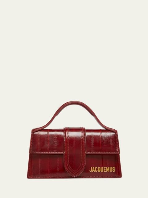 JACQUEMUS Le Bambino Patent Top-Handle Bag