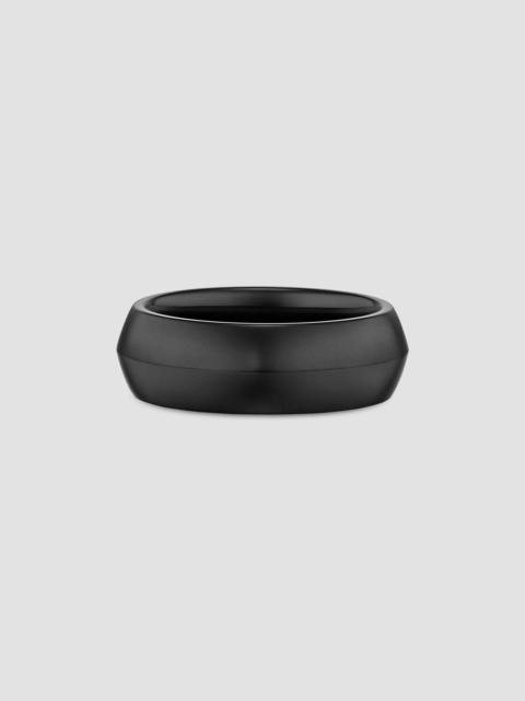 DAVID YURMAN Men's Knife Edge Band Ring in Black Titanium, 8MM - Black