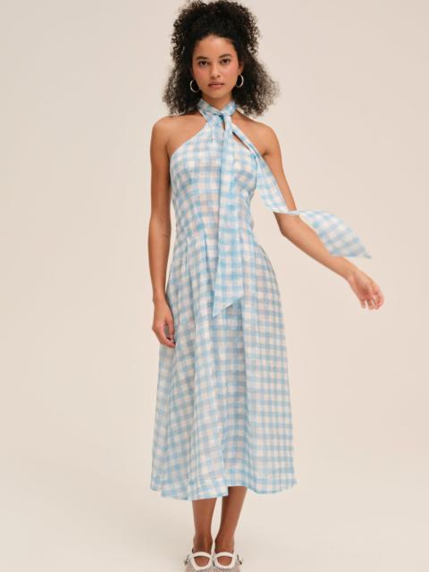 For Love & Lemons Claudette Gingham Midi Dress