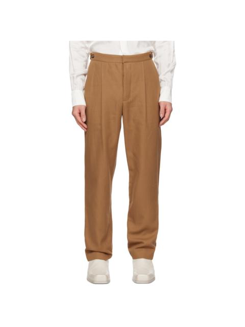 KING & TUCKFIELD Tan Tab Trousers
