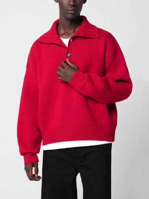 AMI Paris Ruby red wool sweater