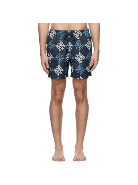AMIRI Navy MA Quad Swim Shorts