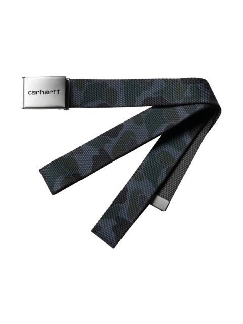 Carhartt Carhartt WIP Chrome Clip Belt Grey Duck Camo