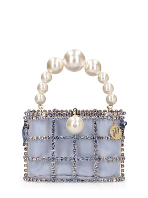 Holli crystal & pearl top handle bag