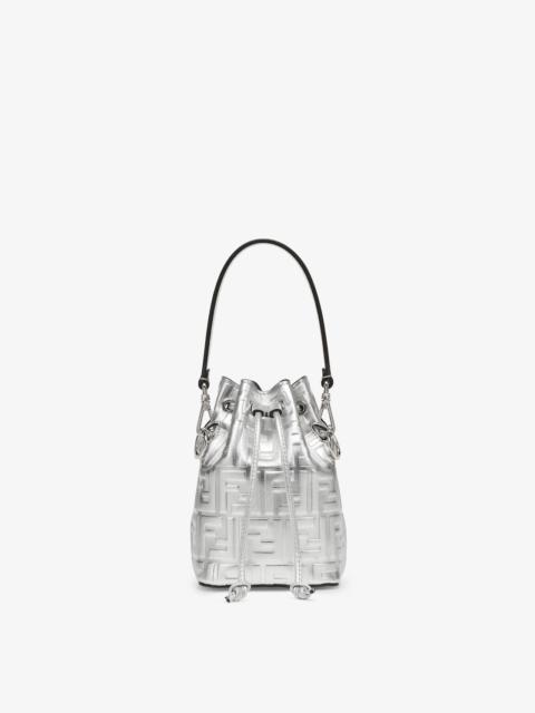 FENDI Silver laminated leather bag | REVERSIBLE