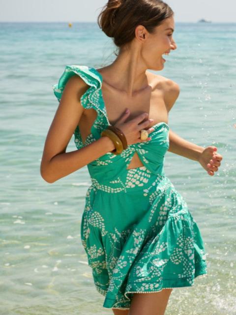 Poupette St Barth Mini Dress Niki - Mint Austral