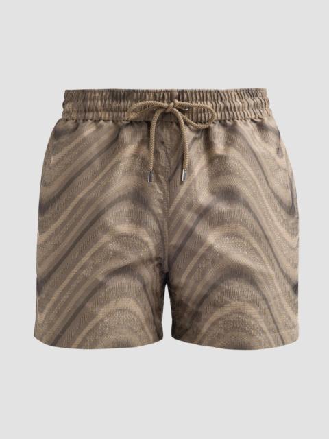 FRESCOBOL CARIOCA Men's Rio Jacquard Swim Shorts - Khaki