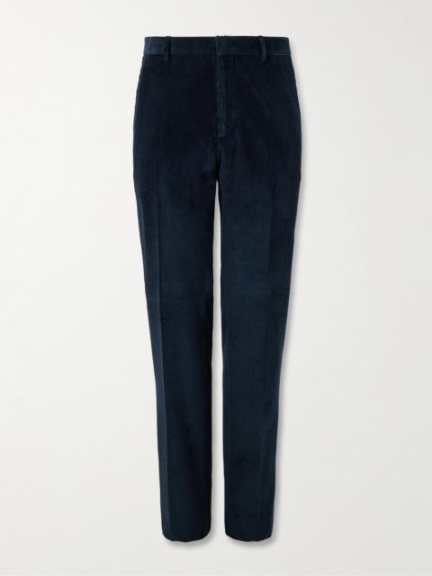 Loro Piana Jarno Straight-Leg Cotton-Corduroy Trousers