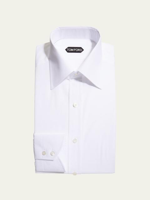 TOM FORD Men's Solid Cotton Dress Shirt