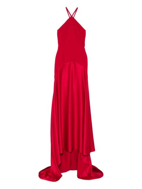 SOLACE LONDON halter maxi dress