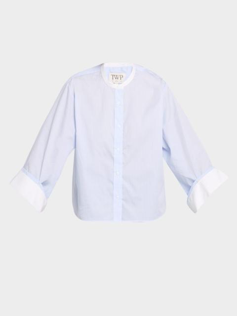 TWP Beau Striped Button-Front Shirt
