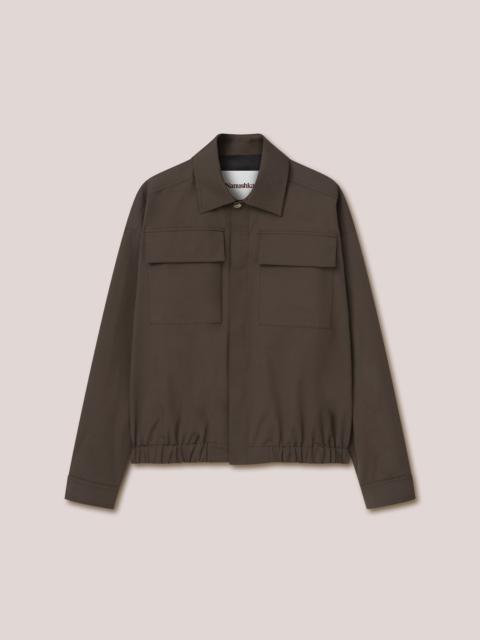 Nanushka BENO - Tech twill box-fit jacket - Soil