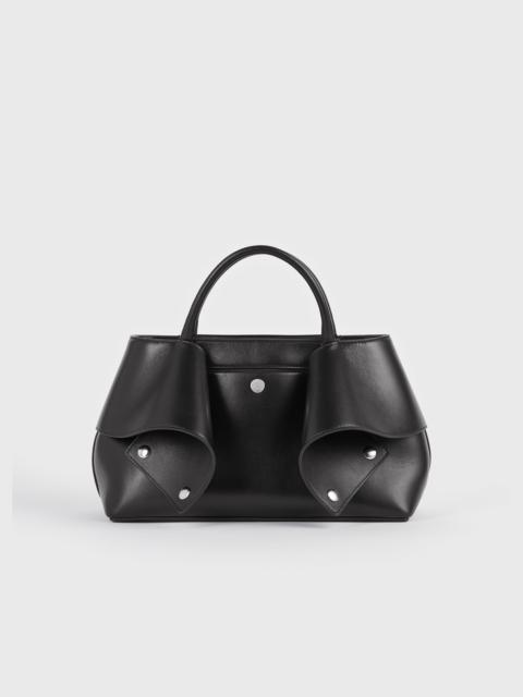 TOTEME Small mercer leather tote black/red