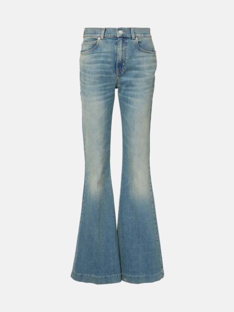 Alexander McQueen Faded flared jeans