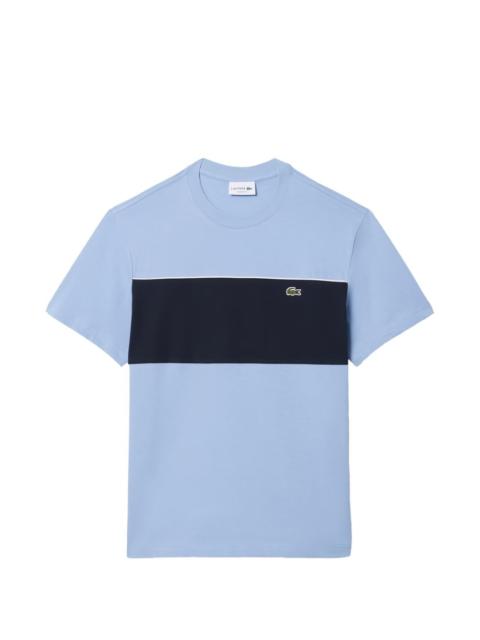 LACOSTE striped round neck T-shirt