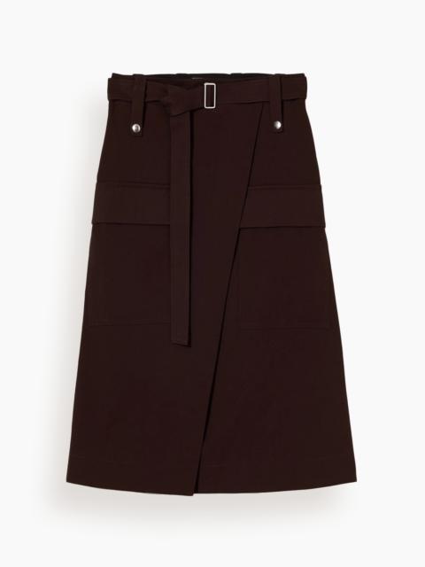 Plan C Skirt in Dark Brown