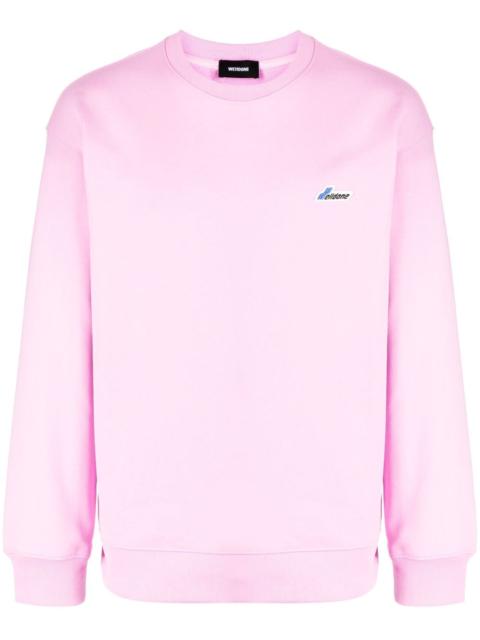 We11done logo-patch cotton sweatshirt