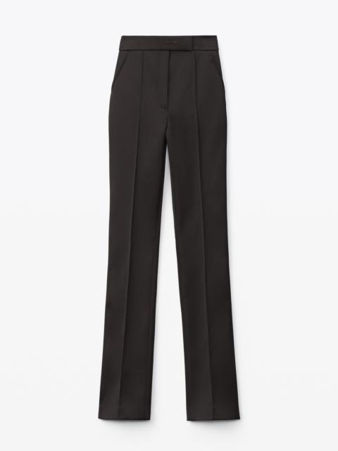 Alexander Wang STACKED LOGO RIVET PANT IN HEAVY SATIN
