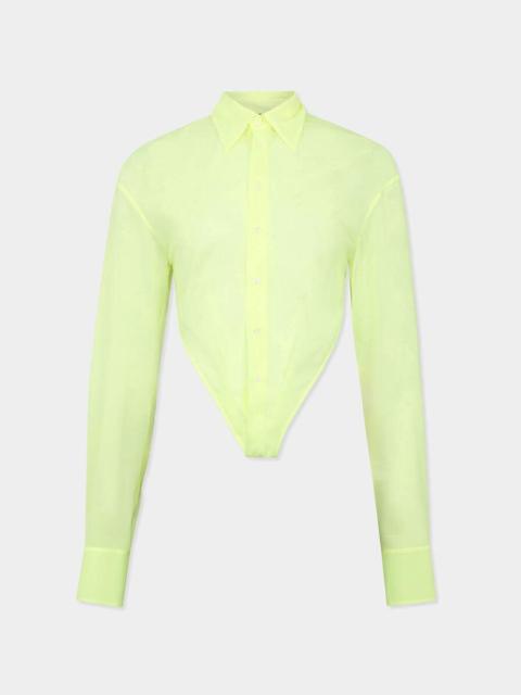 DSQUARED2 DEEP CUT SHEER SHIRT