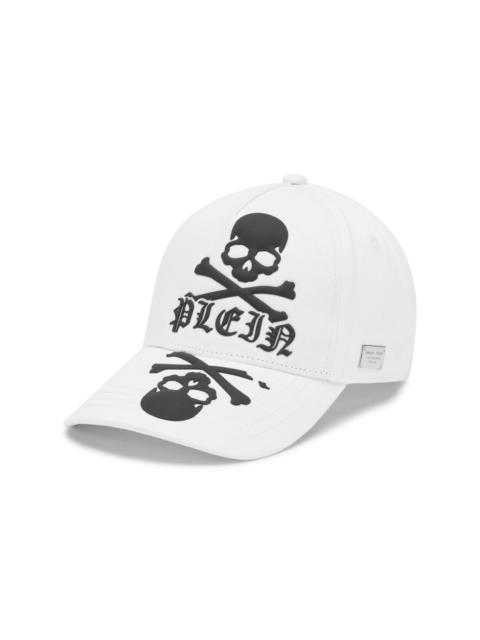 PHILIPP PLEIN Skull appliquÃ©d cap