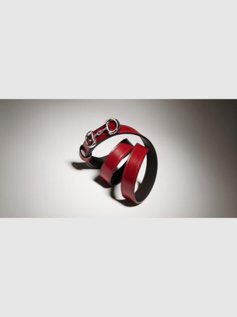 GUCCI Thin belt with Horsebit buckle