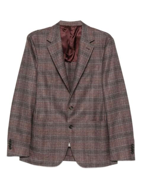 Canali checked wool blazer